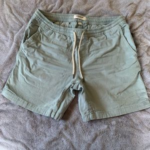 Goodthreads Light Green Canvas Drawstring Shorts